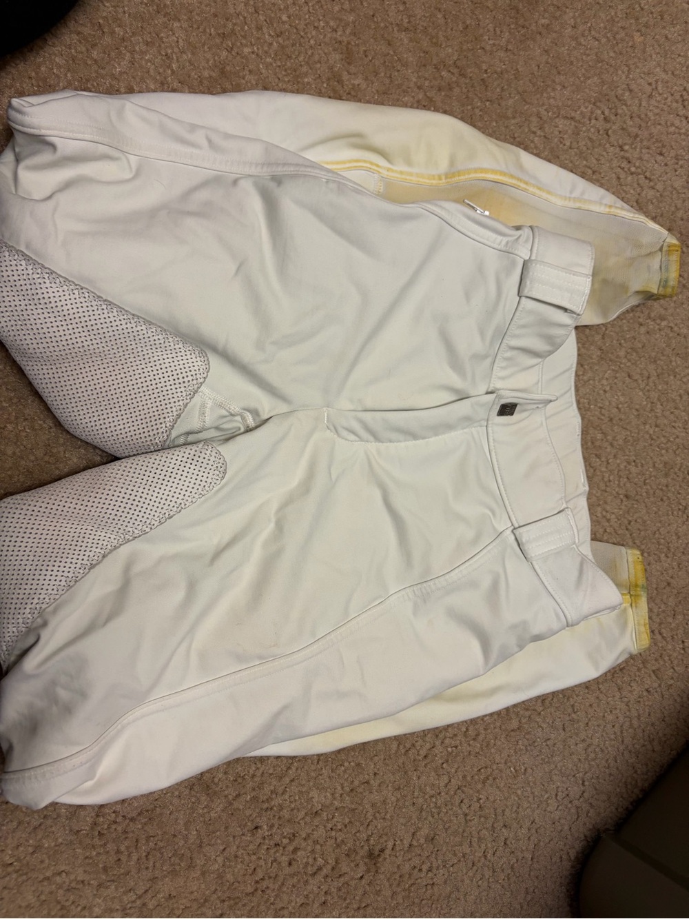 FITS Full seat PerforMax white zip breeches, Medium